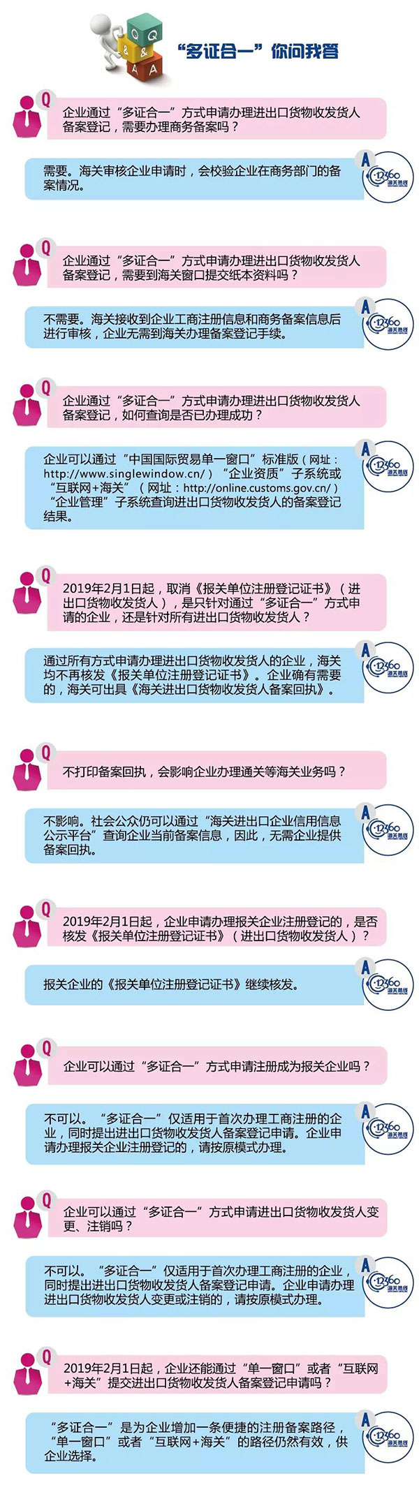 進出口貨物收發貨人備案實現“多證合一”